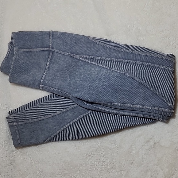Lululemon Wunder Under High-Rise TightnSnow Washed Ribbed 28" Sze 0 - Picture 16 of 16